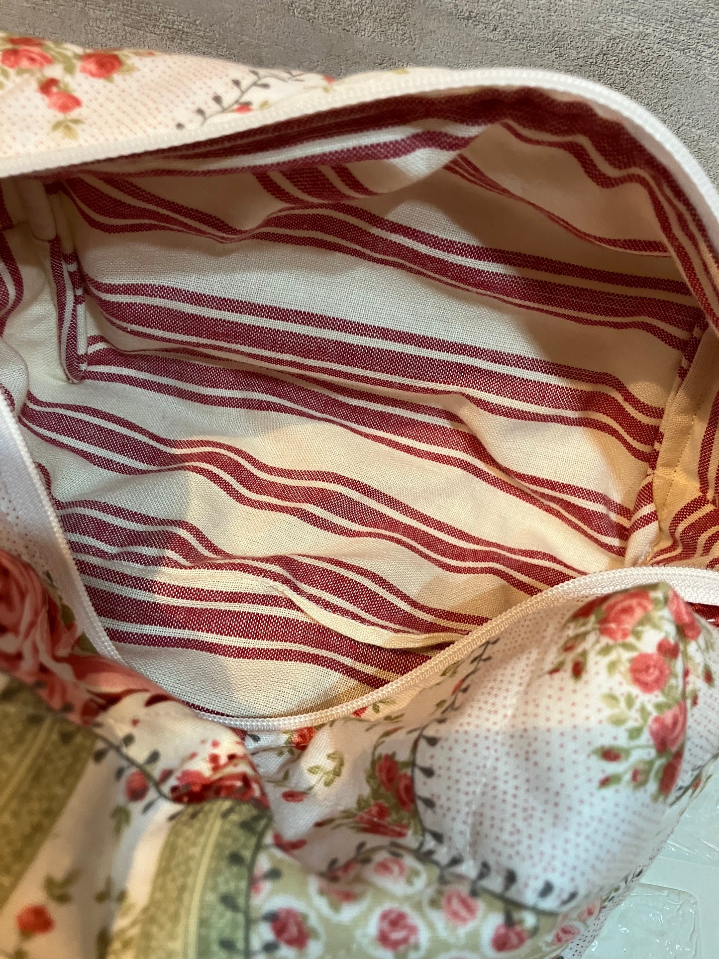 rose quilt makeup bags