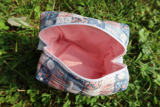 wildflower geese makeup bag