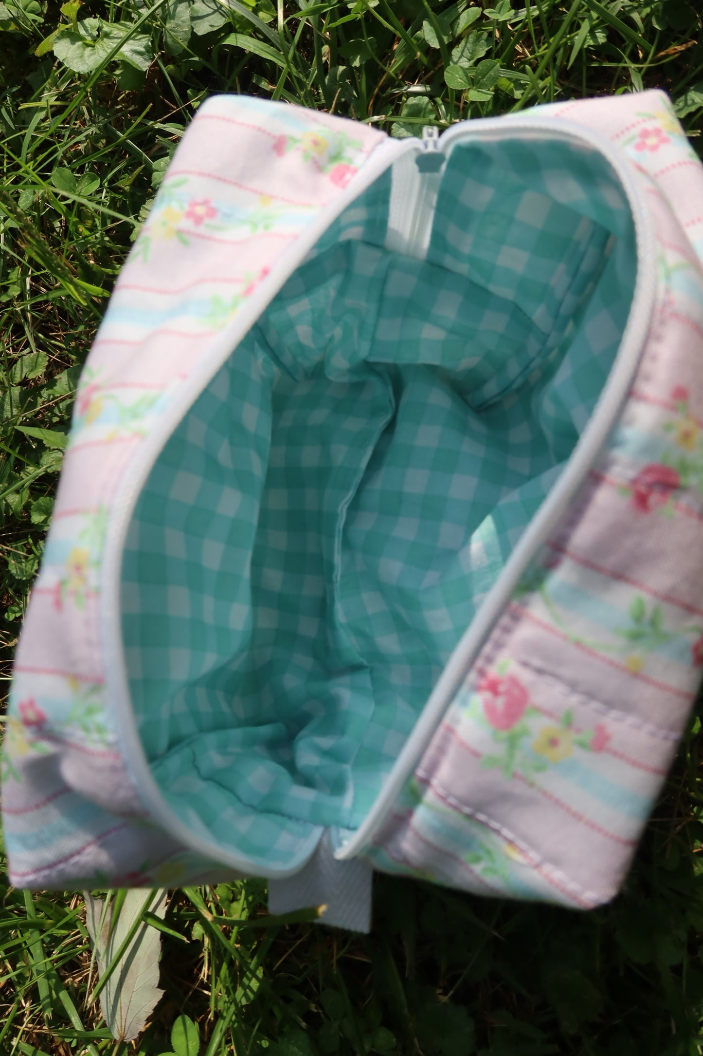 pink buttercup makeup bag