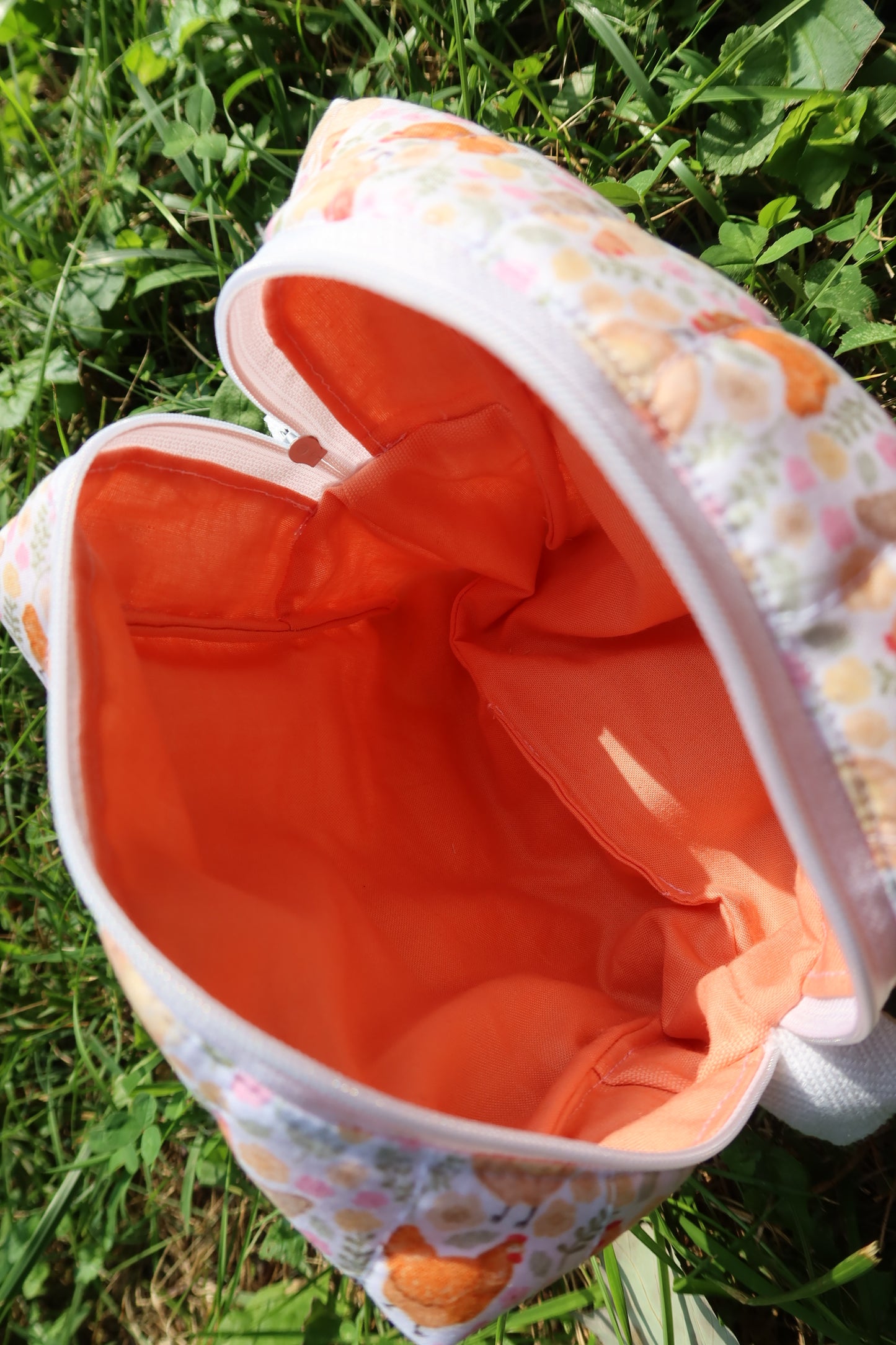 walking chicken makeup bag